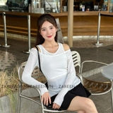 ÁO THUN TAY DÀI PHỐI 2 LỚP ZAREEN THU165
