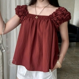 ÁO BABYDOLL TAY NHÚN ZAREEN VOA148
