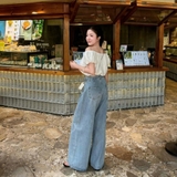 QUẦN JEANS ỐNG LOE TO DÁNG SUÔNG ZAREEN JEA149