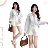 QUẦN SHORT CHẤM BI ĐEN ZAREEN SHO58