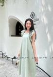 ĐẦM LINEN DÁNG DÀI TAY BÈO ZAREEN DAX84