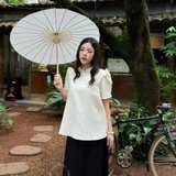 ÁO GẤM TAY PHỒNG ZAREEN VOA144