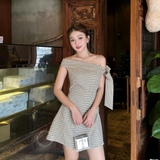 ĐẦM CARO LỆCH VAI ZAREEN DAX113