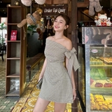 ĐẦM CARO LỆCH VAI ZAREEN DAX113