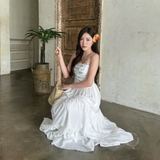 ĐẦM 2 DÂY XẾP LY NGỰC DÁNG XÒE ZAREEN DAX121