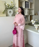 ÁO DÀI VÂN NHI TƠ HOA ZAREEN ADI07