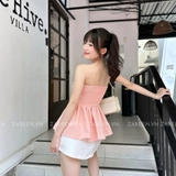 ÁO ỐNG XẾP LY NGỰC ZAREEN VOA132