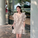 ĐẦM TƠ TAY BÈO THẮT NƠ ZAREEN DAX97