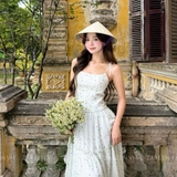 ĐẦM HOA MAXI 2 DÂY ZAREEN DAX112