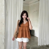 ÁO BABYDOLL 2 DÂY ZAREEN VOA151