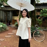 ÁO GẤM TAY PHỒNG ZAREEN VOA144