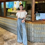 QUẦN JEANS ỐNG LOE TO DÁNG SUÔNG ZAREEN JEA149