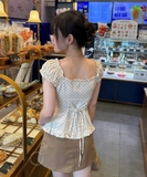 ÁO TRỄ VAI NÚT GỖ ZAREEN VOA149
