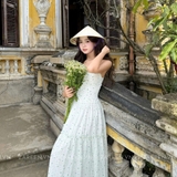 ĐẦM HOA MAXI 2 DÂY ZAREEN DAX112