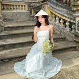 ĐẦM HOA MAXI 2 DÂY ZAREEN DAX112