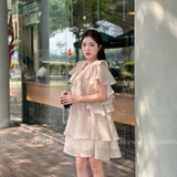 ĐẦM TƠ TAY BÈO THẮT NƠ ZAREEN DAX97