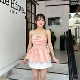 ÁO ỐNG XẾP LY NGỰC ZAREEN VOA132