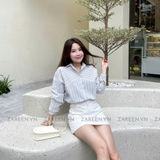 ÁO SƠ MI SỌC XẺ TÀ ZAREEN SOM74