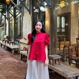 ÁO GẤM TAY PHỒNG ZAREEN VOA144