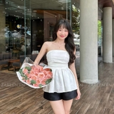 ÁO ỐNG XẾP LY NGỰC ZAREEN VOA132