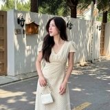 ĐẦM HOA PHỐI REN ZAREEN DAX120
