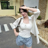 ÁO THUN 2 DÂY CỔ TRÒN BASIC ZAREEN OAL06