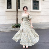 ĐẦM HOA ĐUÔI CÁ XẺ ĐÙI ZAREEN DAX118