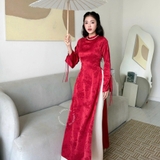 ÁO DÀI VÂN ANH LỤA ÔM ZAREEN ADI11