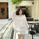 ÁO SƠ MI SỌC XẺ TÀ ZAREEN SOM74