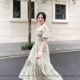 ĐẦM HOA ĐUÔI CÁ XẺ ĐÙI ZAREEN DAX118