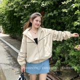 ÁO KHOÁC DÙ BASIC VIỀN MÀU ZAREEN JCK07