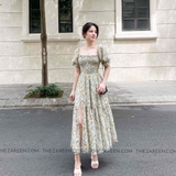 ĐẦM HOA ĐUÔI CÁ XẺ ĐÙI ZAREEN DAX118