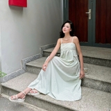 ĐẦM 2 DÂY DÁNG BABYDOLL TÚI NHÚN ZAREEN DAX117