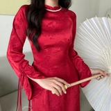 ÁO DÀI VÂN ANH LỤA ÔM ZAREEN ADI11