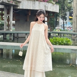 ĐẦM YẾM 2 TẦNG THÊU HOA ZAREEN DAX99