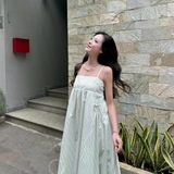 ĐẦM 2 DÂY DÁNG BABYDOLL TÚI NHÚN ZAREEN DAX117