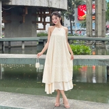 ĐẦM YẾM 2 TẦNG THÊU HOA ZAREEN DAX99