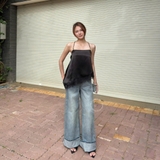 QUẦN JEANS ỐNG RỘNG ĐẮP LAI ZAREEN JEA152