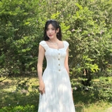 ĐẦM MAXI ĐÍNH NÚT 4 TẦNG ZAREEN DAX101