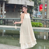 ĐẦM YẾM 2 TẦNG THÊU HOA ZAREEN DAX99