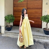 ĐẦM 2 DÂY DÁNG BABYDOLL TÚI NHÚN ZAREEN DAX117