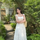 ĐẦM MAXI ĐÍNH NÚT 4 TẦNG ZAREEN DAX101