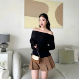 ÁO THUN TAY DÀI CỔ ĐỖ ZAREEN THU175