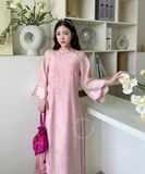 ÁO DÀI VÂN NHI TƠ HOA ZAREEN ADI07