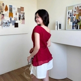 ÁO LỆCH VAI RÚT EO ZAREEN VOA142