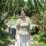 ÁO CROPTOP TAY PHỒNG THUN CHỈ ZAREEN VOA153