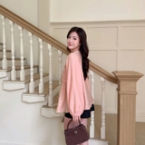 ÁO SƠ MI TƠ NHÚN NGỰC TAY PHỒNG ZAREEN SOM82