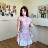 ÁO LỆCH VAI RÚT EO ZAREEN VOA142