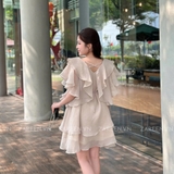 ĐẦM TƠ TAY BÈO THẮT NƠ ZAREEN DAX97