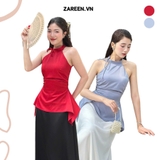 ÁO YẾM THẮT NƠ NHÚN EO ZAREEN VOA133